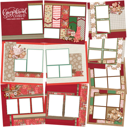 Christmas Kitchen EZ Quick Pages -  Digital Bundle - 10 Digital Scrapbook Pages - INSTANT DOWNLOAD