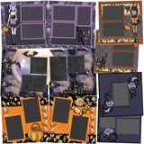 Halloween Moonlight - Set of 5 Double Page Layouts - 1806