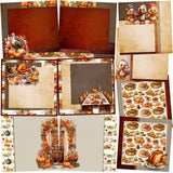 Thanksgiving Traditions NPM - Set of 5 Double Page Layouts - 1835