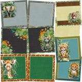 Jungle Babies NPM - Set of 5 Double Page Layouts - 1775
