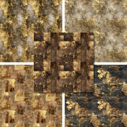 Gold Stone - 12X12 Scrapbook Paper Pack - 26-8121