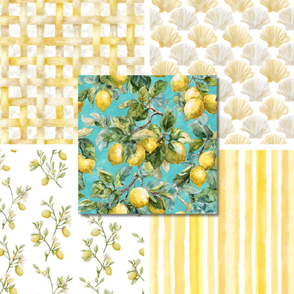 Lemon Linen - 12X12 Scrapbook Paper Pack - 26-8148