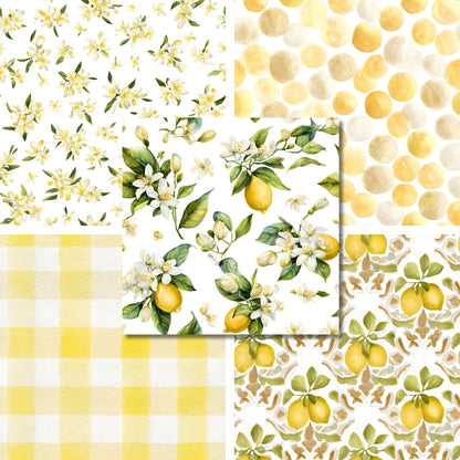 Lemon Linen - 12X12 Scrapbook Paper Pack - 26-8148