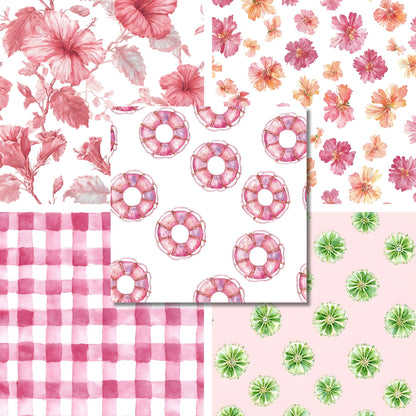Poolside Nostalgia - 12X12 Scrapbook Paper Pack - 26-8149