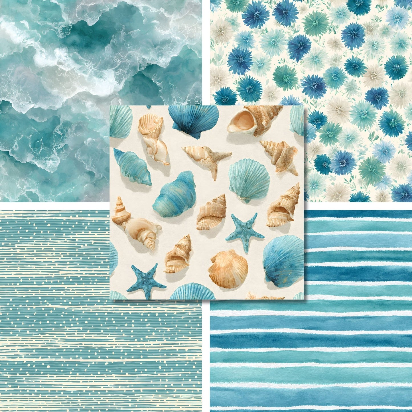 Coastal Summer - 12X12 Scrapbook Paper Pack - 26-8147
