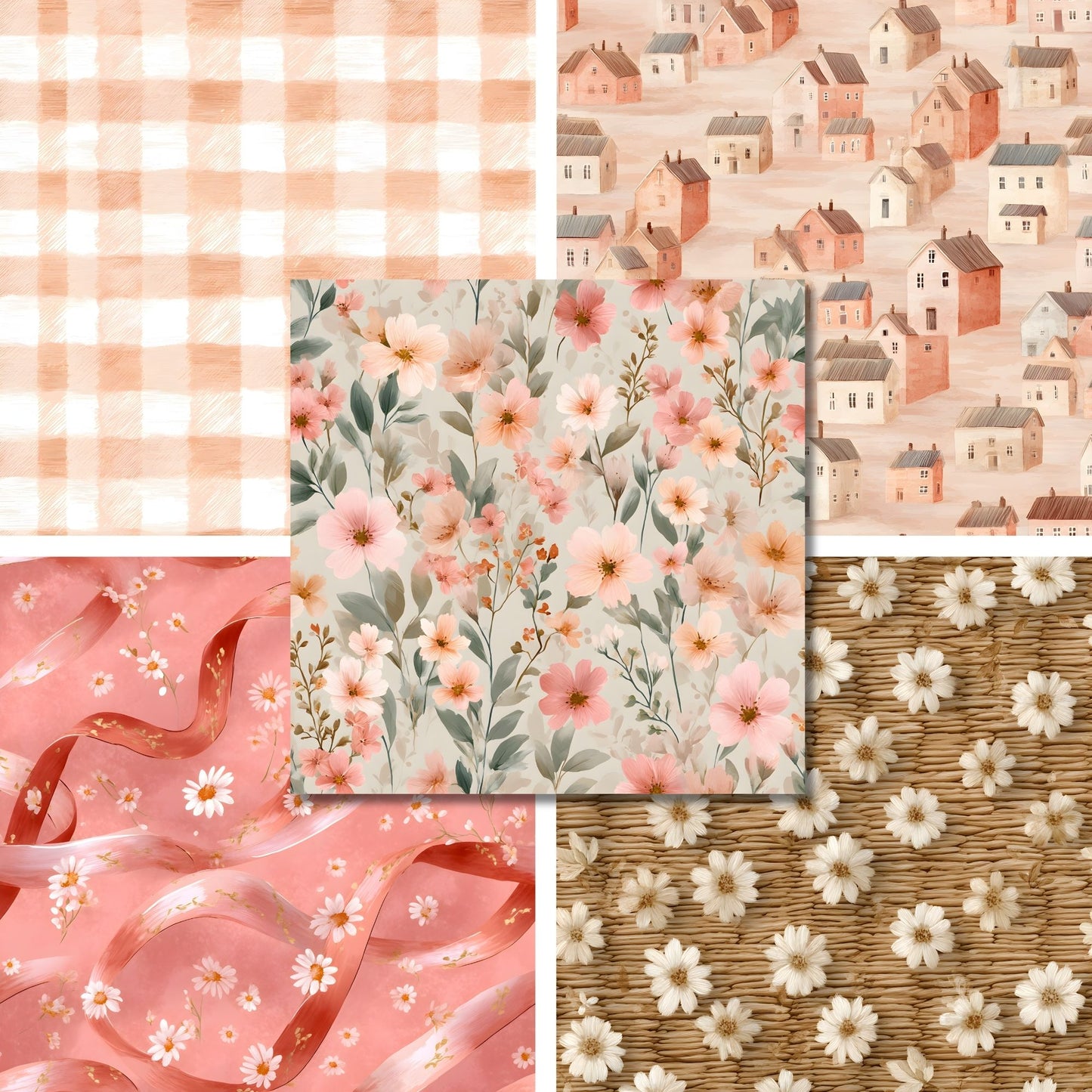 Peachy Summer - 12X12 Scrapbook Paper Pack - 26-8134