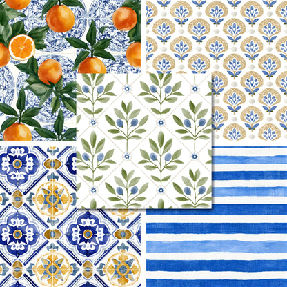 Mediterranean Summer - 12X12 Scrapbook Paper Pack - 26-8180