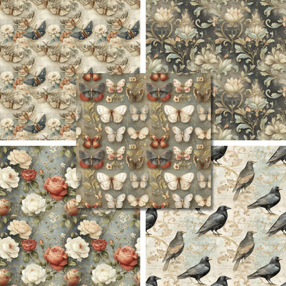 Heritage Garden-2 - 12X12 Scrapbook Paper Pack - 26-8172