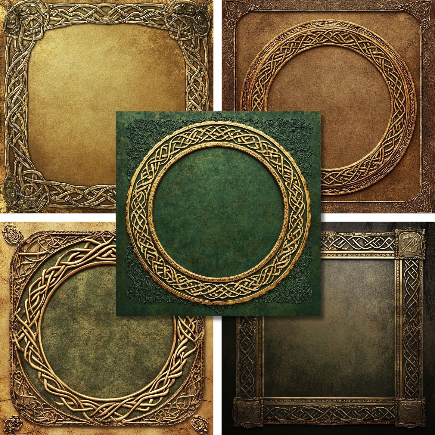 Gold Celtic Frames - 6X6 Paper Pack - 25-8341-6