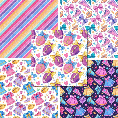Game Day Girl - 12X12 Scrapbook Paper Pack - 26-8095