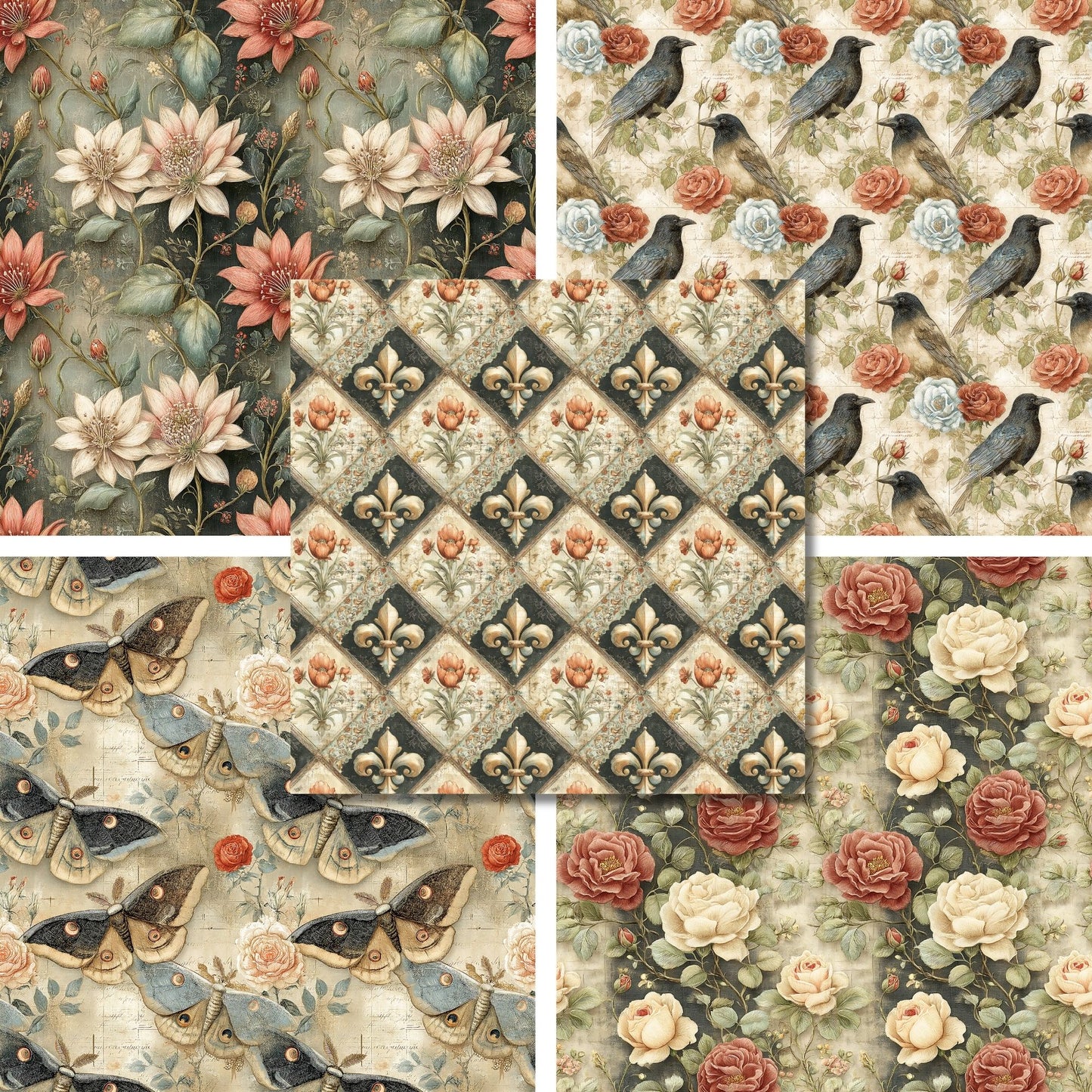 Heritage Garden - 12X12 Scrapbook Paper Pack - 26-8171