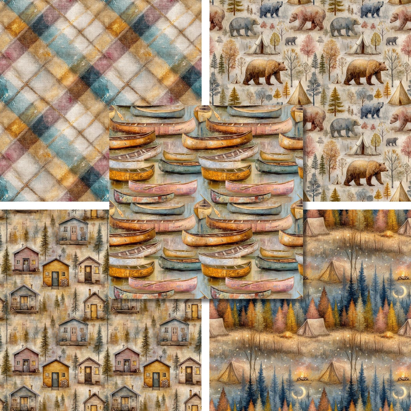 Camping Trip - 12X12 Scrapbook Paper Pack - 26-8119
