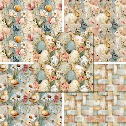 Soft Easter Floral- 12X12 Scrapbook Paper Pack - 26-8093