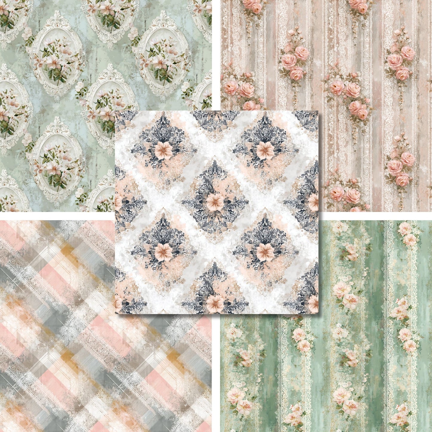 Shabby Chic Romance - 12X12 Scrapbook Paper Pack - 26-8178