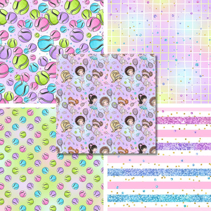 Tennis Girl - 12X12 Scrapbook Paper Pack - 26-8183