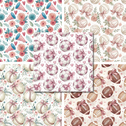 Coquette Sports - Girls - 12X12 Scrapbook Paper Pack - 26-8085