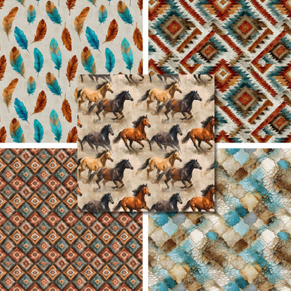 Boho Western - 12X12 Scrapbook Paper Pack - 26-8043