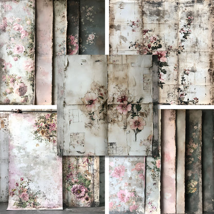 Vintage Floral - 12X12 Scrapbook Paper Pack - 26-8073