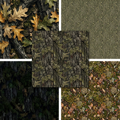Tree Cammo - Hunting - 12X12 Scrapbook Paper Pack - 26-8029