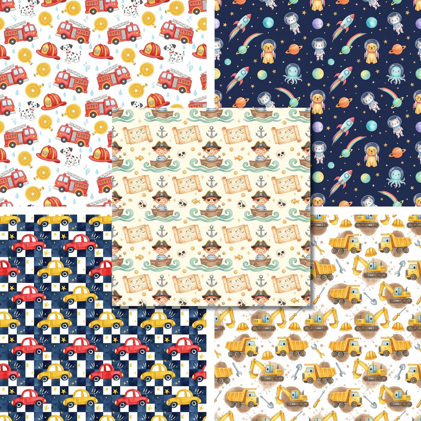 All Boy - 12X12 Scrapbook Paper Pack - 26-8081