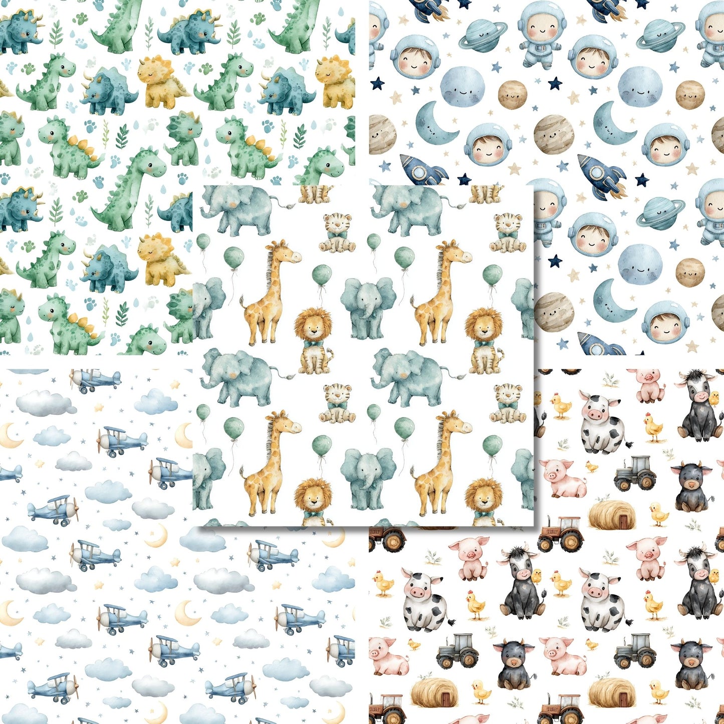 Boy Nursery - 12X12 Scrapbook Paper Pack - 26-8082