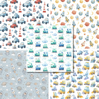 Boy Nursery - 12X12 Scrapbook Paper Pack - 26-8082