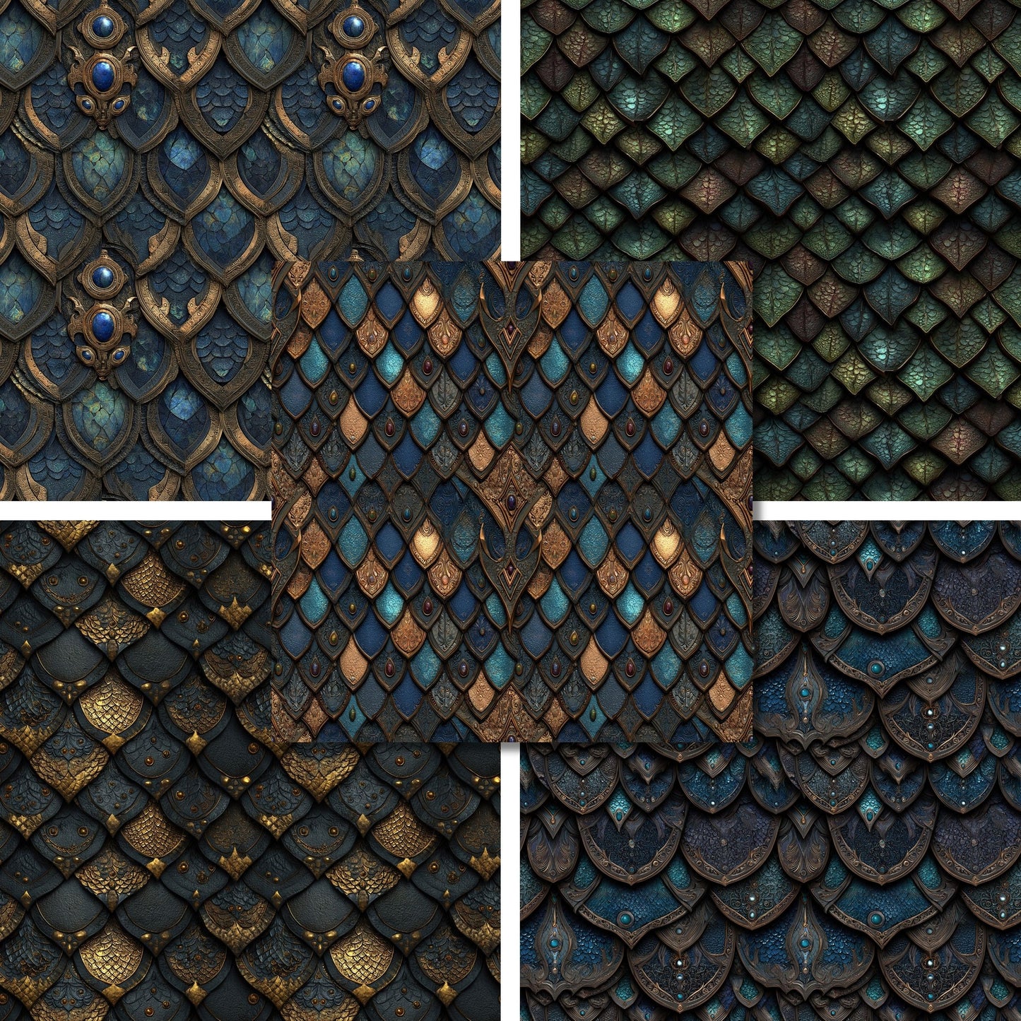 Dragon Armor Dark - 12X12 Scrapbook Paper Pack - 26-8047