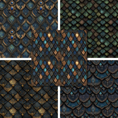 Dragon Armor Dark - 12X12 Scrapbook Paper Pack - 26-8047