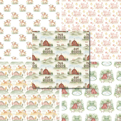 Boho Farmhouse Nursery - 12X12 Scrapbook Paper Pack - 26-8084