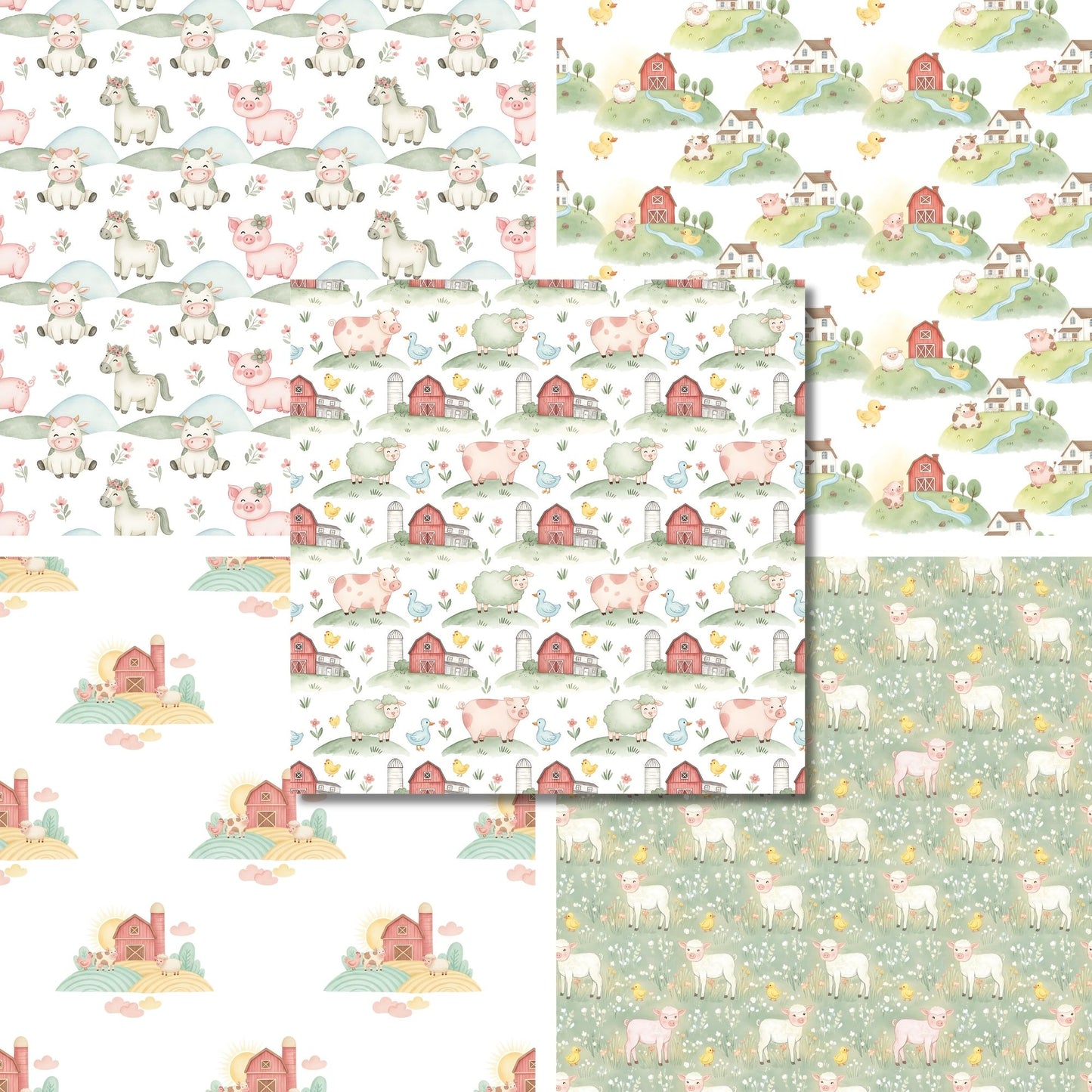 Boho Farmhouse Nursery - 12X12 Scrapbook Paper Pack - 26-8084