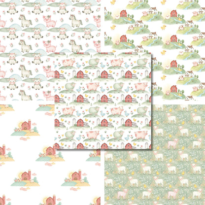 Boho Farmhouse Nursery - 12X12 Scrapbook Paper Pack - 26-8084