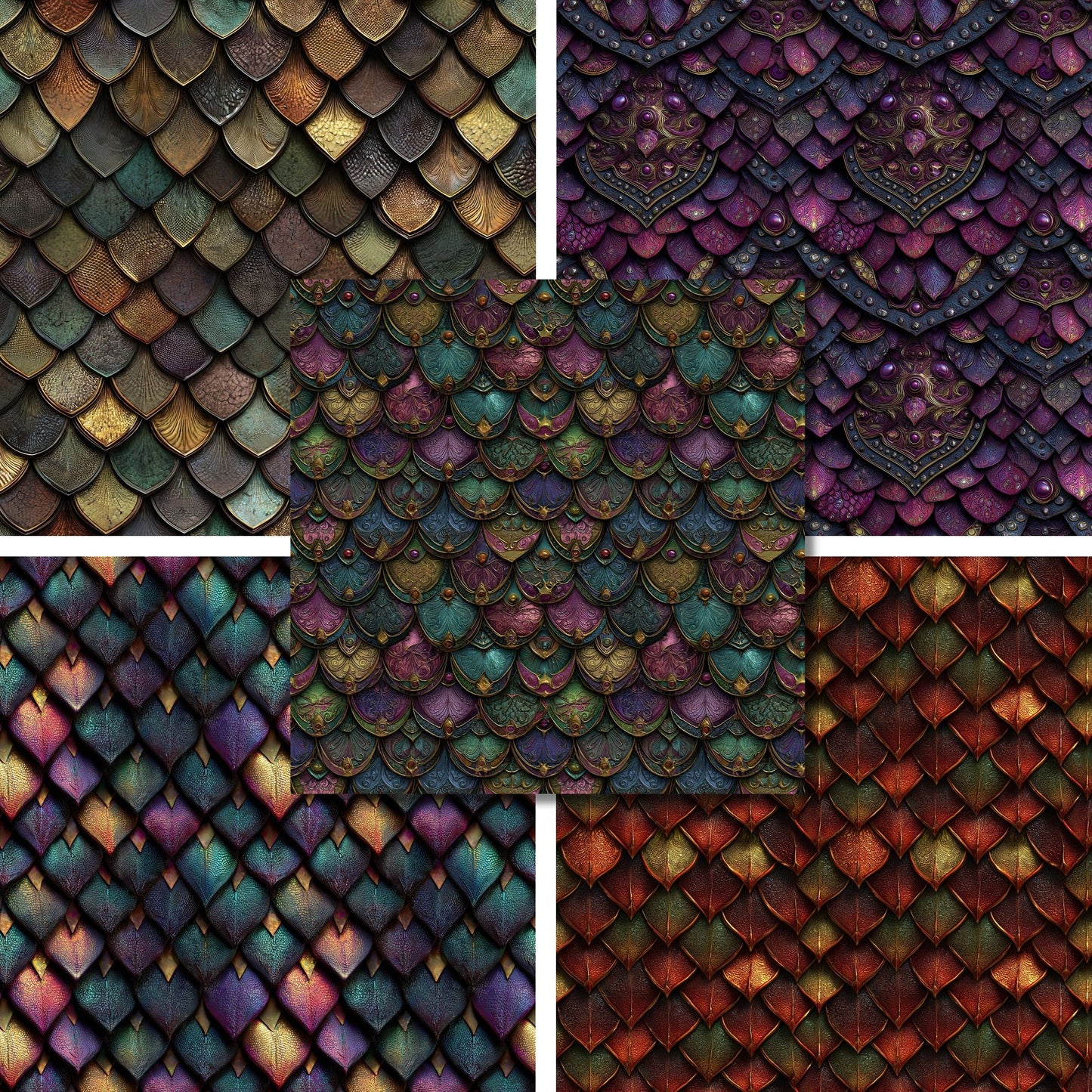 Dragon Armor Bright - 12X12 Scrapbook Paper Pack - 26-8048