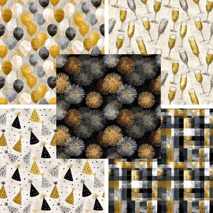 Vintage New Year - 12X12 Scrapbook Paper Pack - 26-8002