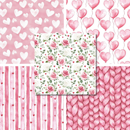 Armour - Valentine Love - 12X12 Scrapbook Paper Pack - 26-8010