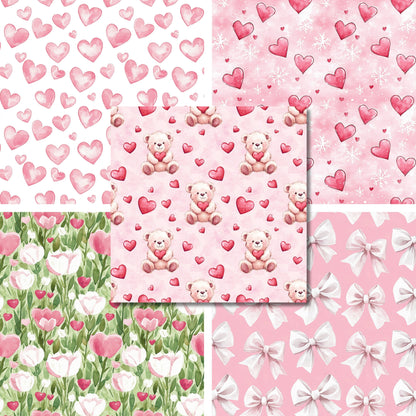 Armour - Valentine Love - 12X12 Scrapbook Paper Pack - 26-8010