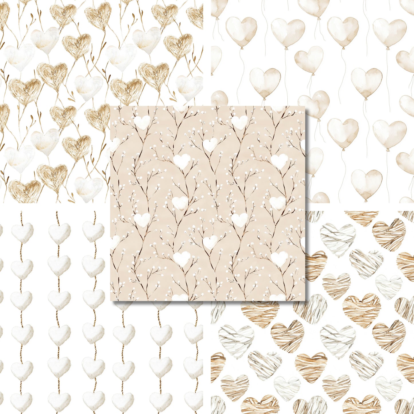 Boho Valentine - Valentine Love - 12X12 Scrapbook Paper Pack - 26-8039