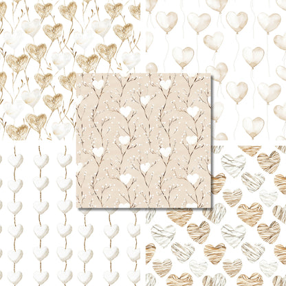 Boho Valentine - Valentine Love - 12X12 Scrapbook Paper Pack - 26-8039