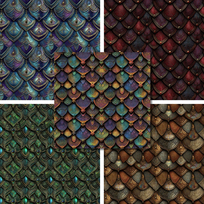 Dragon Armor Dark - 12X12 Scrapbook Paper Pack - 26-8047