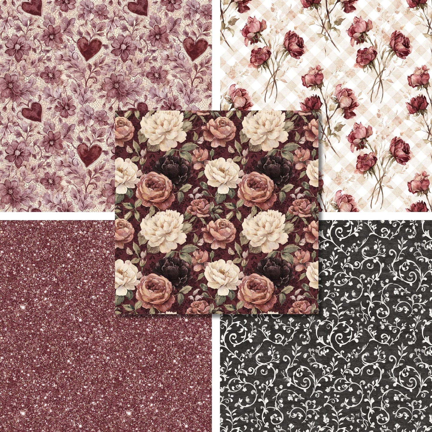 Deep Romance - Valentine Love - 12X12 Scrapbook Paper Pack - 26-8008