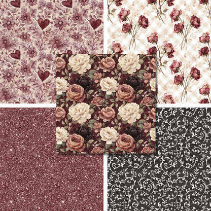 Deep Romance - Valentine Love - 12X12 Scrapbook Paper Pack - 26-8008