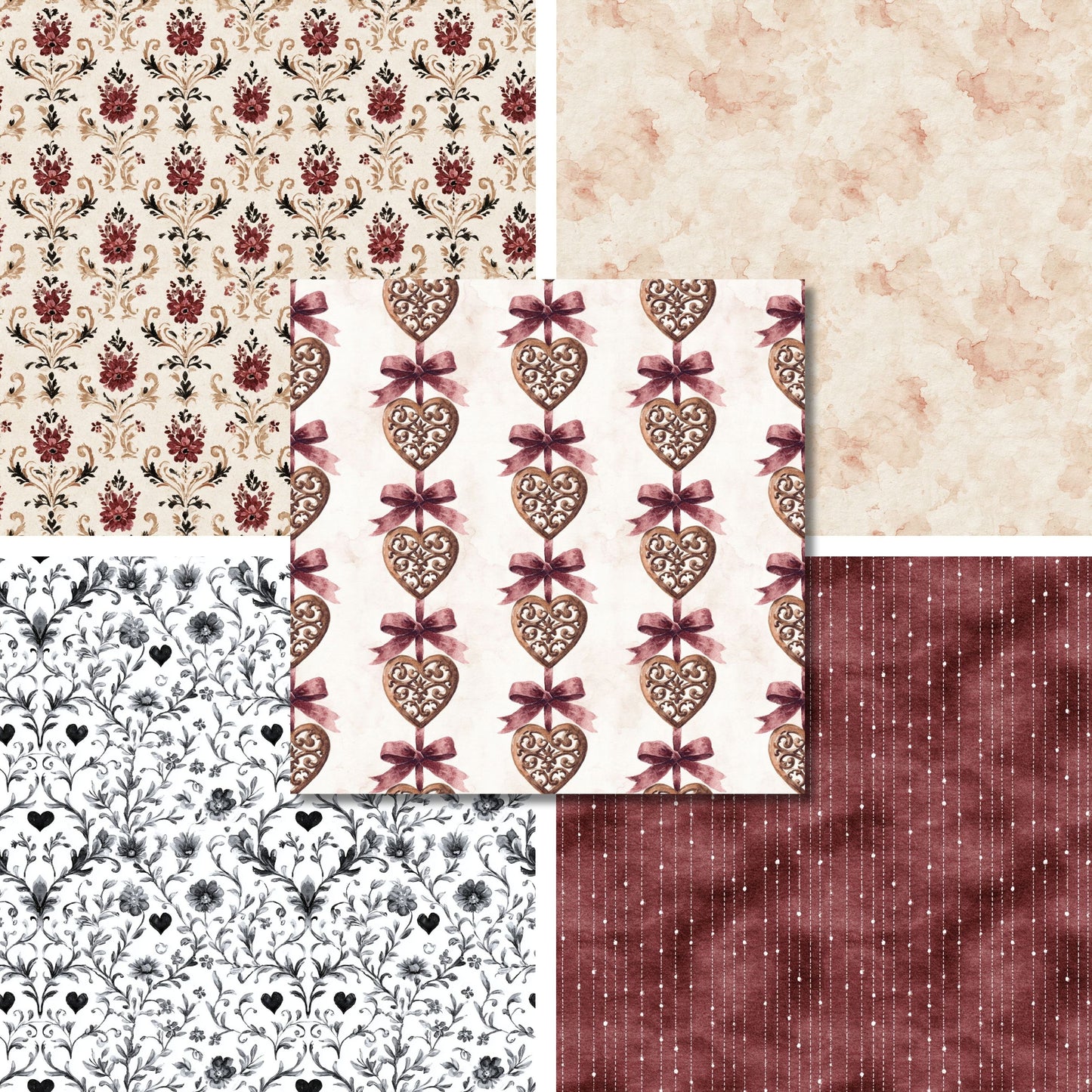 Deep Romance - Valentine Love - 12X12 Scrapbook Paper Pack - 26-8008