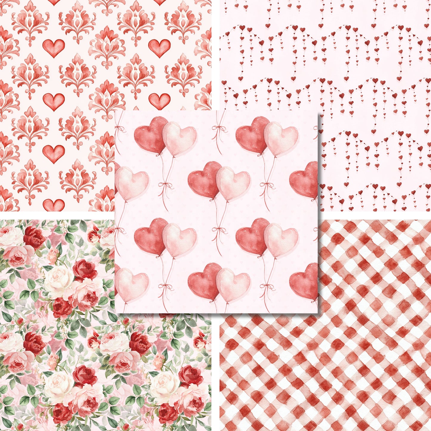 Heart to Heart - Valentine Love - 12X12 Scrapbook Paper Pack - 26-8007