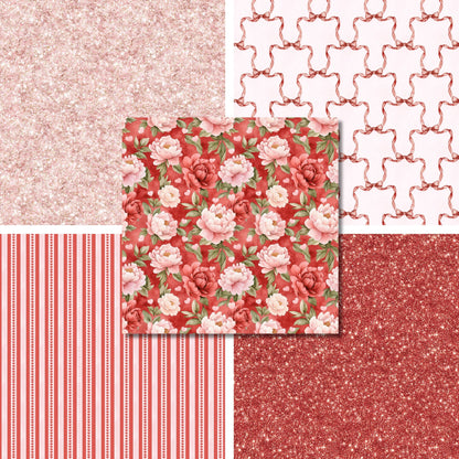 Heart to Heart - Valentine Love - 12X12 Scrapbook Paper Pack - 26-8007