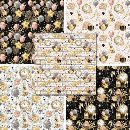 2026 New Year - 12X12 Scrapbook Paper Pack - 26-8005