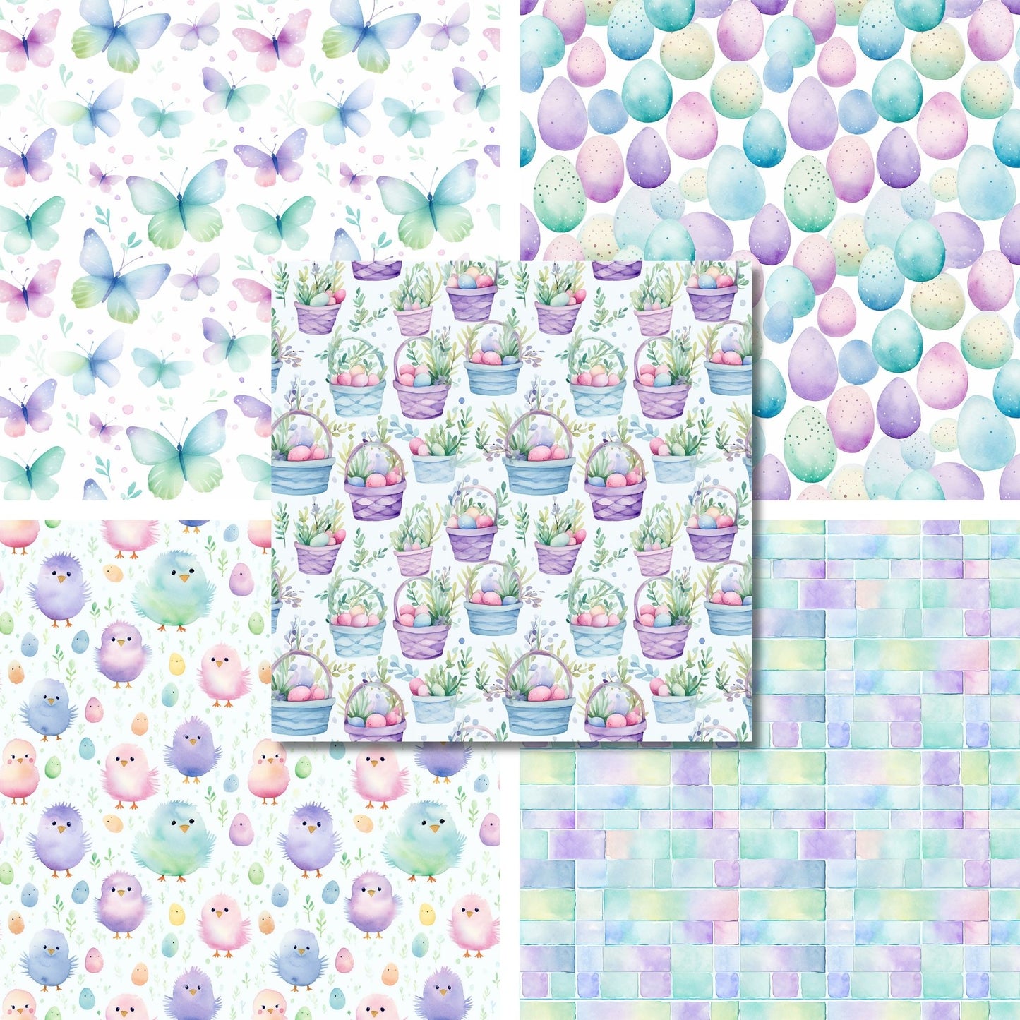 Lovely Lavender Easter - 12X12 Scrapbook Paper Pack - 26-8090