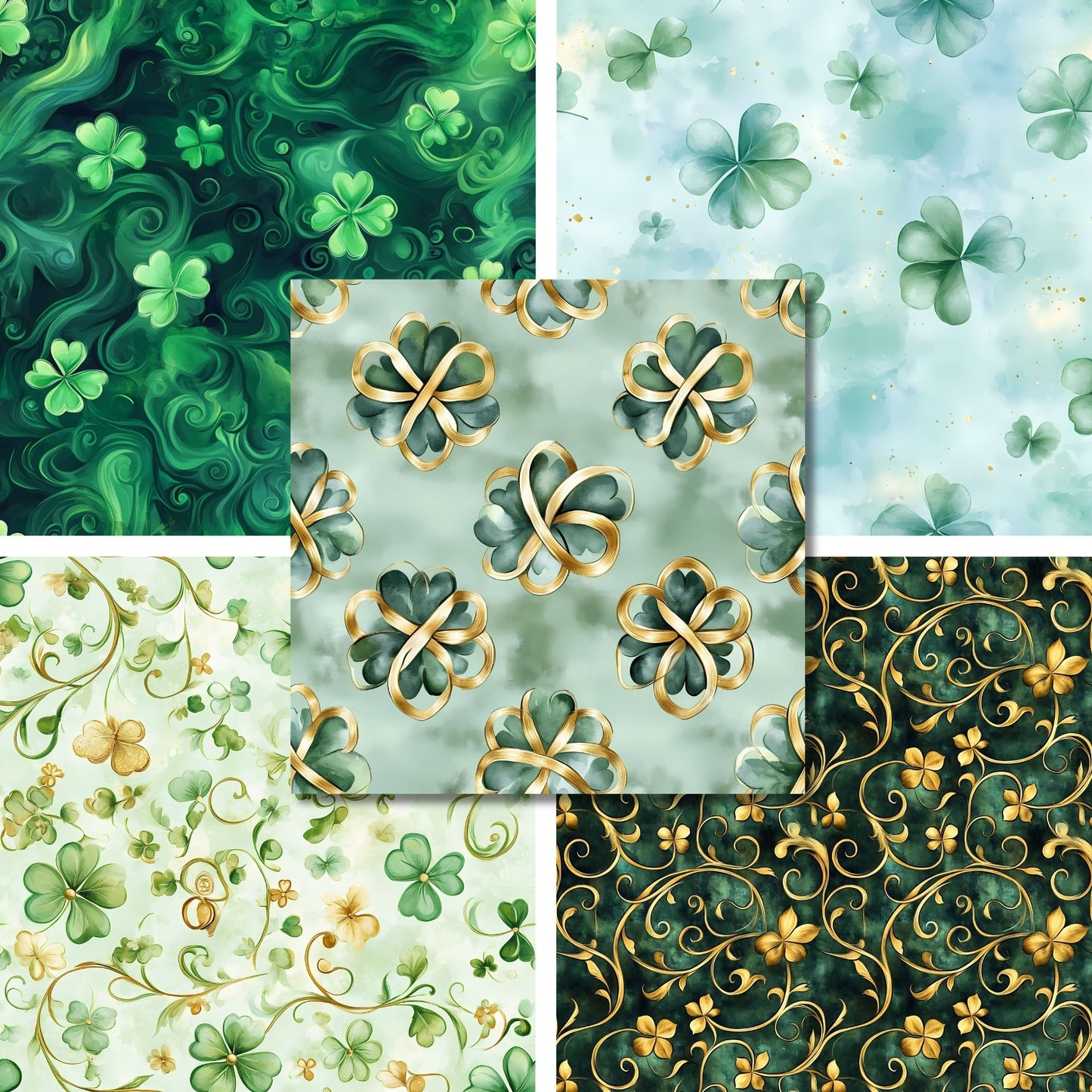 Clovers - St Patrick's Day - 12X12 Scrapbook Paper Pack - 26-8079
