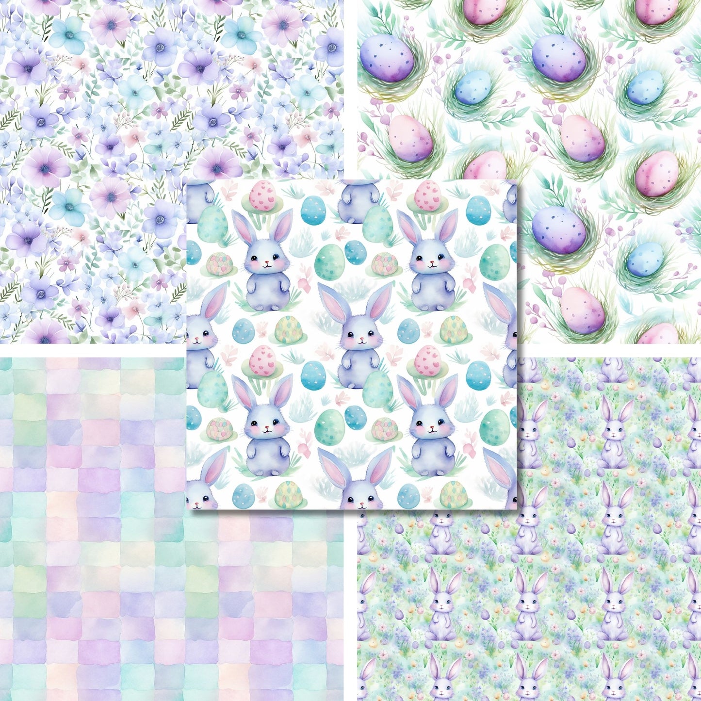 Lovely Lavender Easter - 12X12 Scrapbook Paper Pack - 26-8090