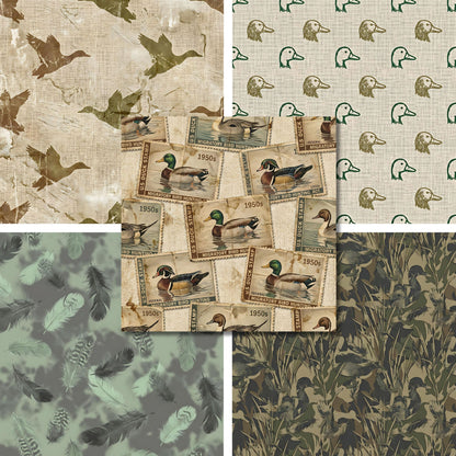 Duck Cammo - Hunting - 12X12 Scrapbook Paper Pack - 26-8028