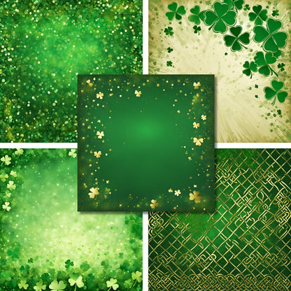 Glittered St Pat - 12X12 Scrapbook Paper Pack - 26-8078