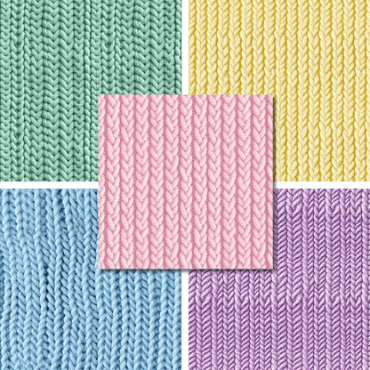 Pastel Knit - 12X12 Scrapbook Paper Pack - 26-8091